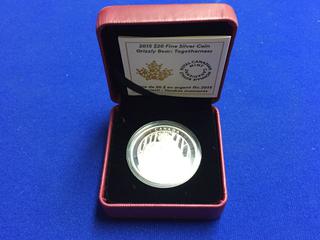 2015 Canada Twenty Dollar Coin.