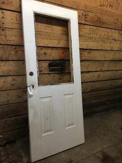 Exterior Door 34in x 80in w/ Opening 21-1/2in x 36in. *No Glass or Hardware*