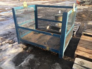 Steel Storage Cage 48in x 34in x 36in H.