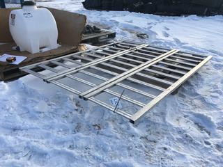 Folding Aluminum Ramp 55-1/2in W x 72in L.