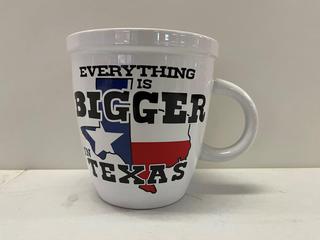 "Everything is Bigger in Texas" XL Coffee Mug.