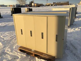 (2) Metal Filing Cabinets 18in x 36in x 51in H.