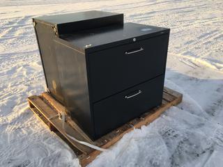 (2) Metal Filing Cabinets 18in x 30in x 27in H.