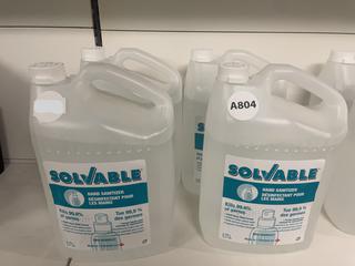 (4) 3.78L Solvable Hand Sanitizer Refills.