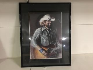 Toby Keith Print.