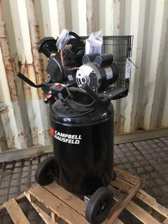 Campbell Hausfeld 30 Gal. 1 Phase Vertical Air Compressor 120/240V/15.0A/60 Hz. *DAMAGED*