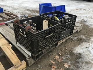 (2) Crates with Lifting Chains.