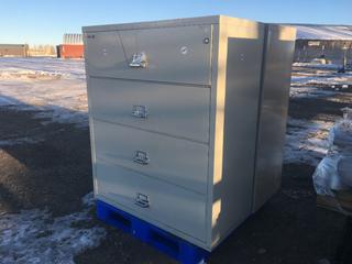 Fire Safe Filing Cabinet 44in x 22in x 52in H. *Keys In Office*