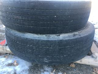 (2) Michelin X Green Tires 11 R22.5 XZA3.