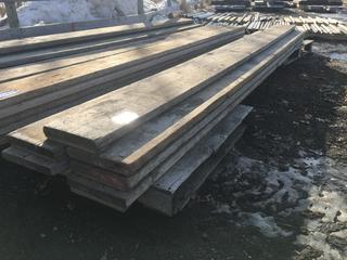 (7) Scaffold Planks, Approximately 11in W x 12ft L.