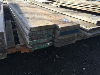 (10) Scaffold Planks 9-1/2in W x 12ft L.