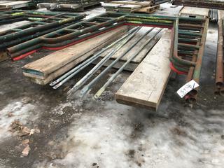 (4) Arch Frames 5ft W x 80in , (4) Planks 8ft x 10in and Cross Braces.