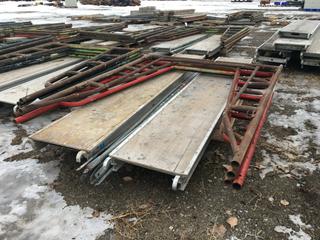 (4) Arch Frames 5ft x 6ft H, (2) Planks 10ft x 18in and Braces.