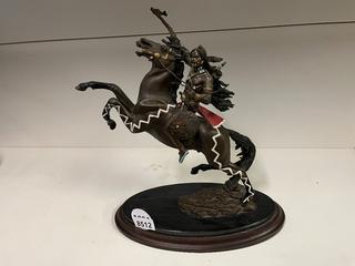 Franklin Mint "Warrior of Destiny" Bronze Sculpture. Approximately 11 in. Height.