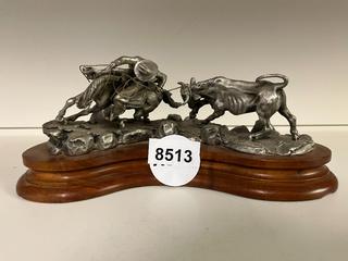 Polland Fine Pewter "Hightailin" Decor.