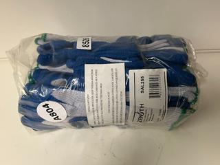 (12) Pairs of Zenith Latex Coated Gloves.