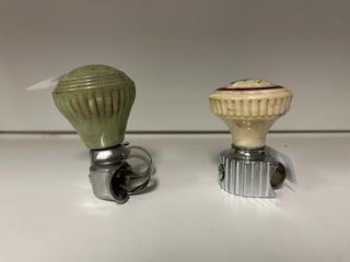 (2) Vintage Steering Wheel Knobs.