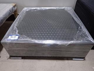 Unused Kuta Glass Top Coffee Table.