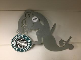 Starbucks Coffee Sign, 18in H.