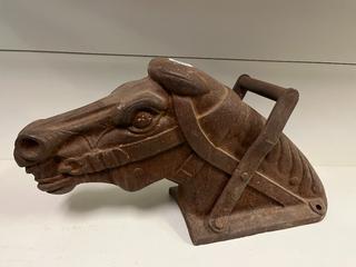 1920's-1930's Cast Iron Horse Head See-Saw Handle.