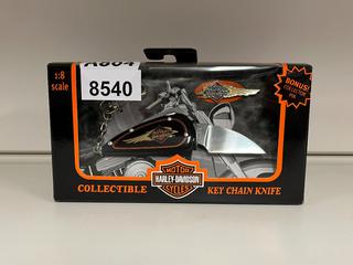 Harley Davidson Collectible Keychain Knife, 1:18 Scale.