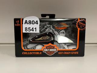 Harley Davidson Collectible Keychain Knife, 1:18 Scale.