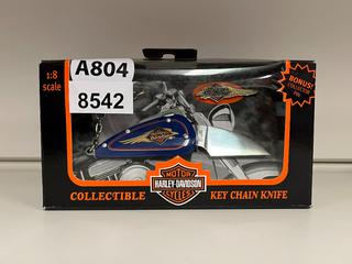 Harley Davidson Collectible Keychain Knife, 1:18 Scale.