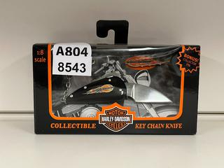 Harley Davidson Collectible Keychain Knife, 1:18 Scale.