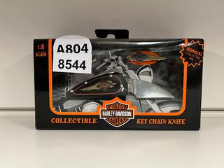 Harley Davidson Collectible Keychain Knife, 1:18 Scale.