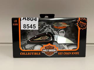 Harley Davidson Collectible Keychain Knife, 1:18 Scale.