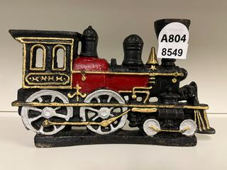 Cast Iron Train Decor.