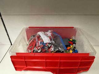 Bin of Assorted Lego.