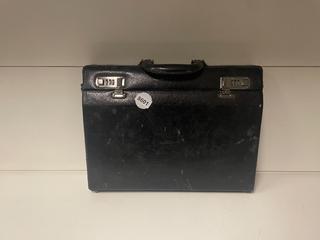 Mancini Slim Briefcase with Combination Lock.