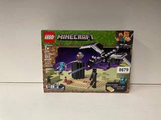 Lego Minecraft 222-Piece The End Battle Set. *Factory Sealed In Box.