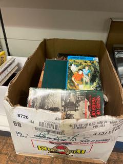 Box of Assorted Books.