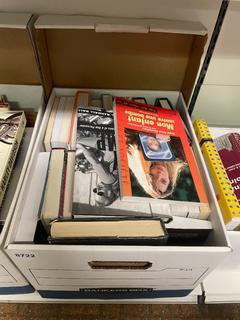 Box of Motorcycle Books.