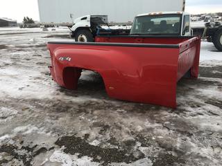 2013 GMC Dually Truck Box Red. *No Tail Gate or Light Cover Lenses*