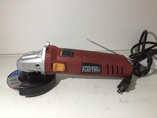 Chicago Electric Model 60372 4-1/2in Angle Grinder.
