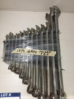 13-Piece Grey Wrench Set.