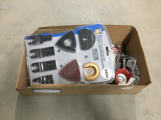 Assorted Oscillating Tool Attachments.