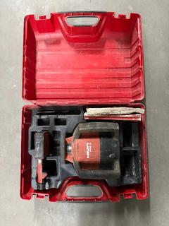 Hilti Pre 3 7.2V Indoor Rotating Laser Level and PRA 80 Receiver Holder.