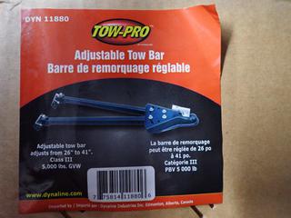 Tow-Pro DYN11880 Adjustable Tow Bar, Class III, 5000lb GVW.