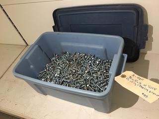 Bin of Assorted Self Drilling and Tapping Screws.