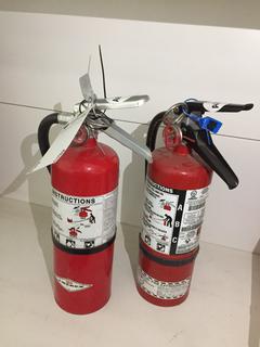 (2) Dry Chemical Fire Extinguishers.