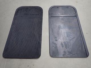 (4) Heavy Duty Mudflaps, 12in x 22-1/2in c/w Hardware.