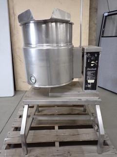 Cleveland Model KET-12T Commercial Manual 12 Gallon Electric Steam Kettle.