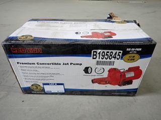 Red Lion RJC-50-PREM 1/2 HP Premium Convertible Jet Pump, 14 GPM.