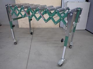General International Heavy Duty Flexible Roller Conveyor Stands, Expands to Approx. 6ft.