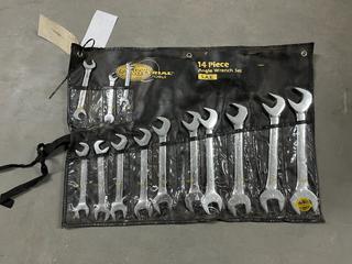 Northern Industrial 13-Piece SAE Angle Wrench Set, Missing 1/2in Wrench.