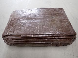 Brown Tarp, Unknown Size.